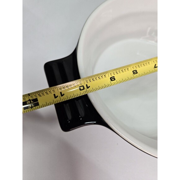 Cuisinart Chef's Classic Ceramic Stoneware Black Bakeware Baker 1.5 Qt - Picture 9 of 11